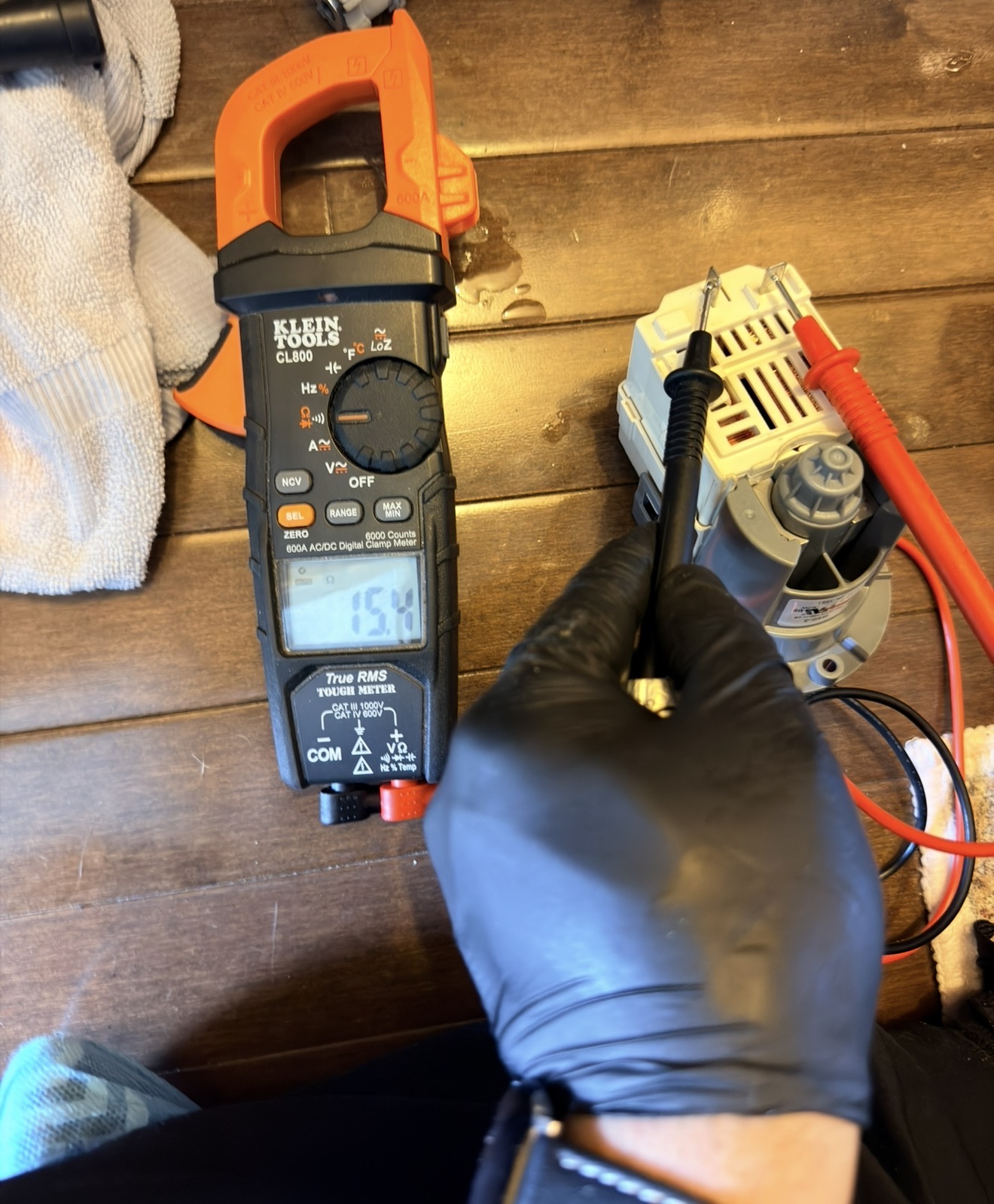 Klein Tools multimeter testing Samsung washer component Arrochar Staten Island 10305