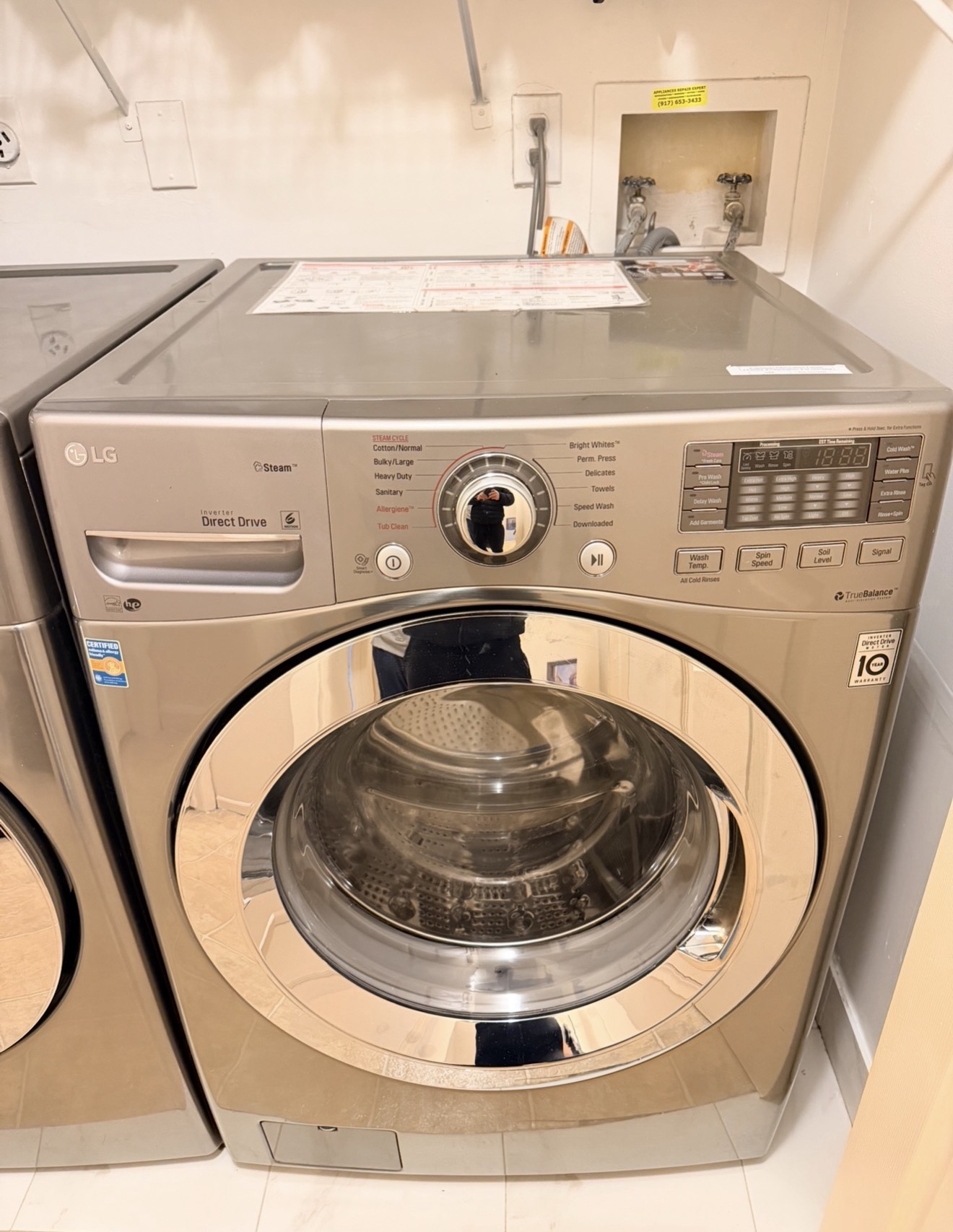 LG Steam Direct Drive front-load washer OE drain repair Great Kills Staten Island